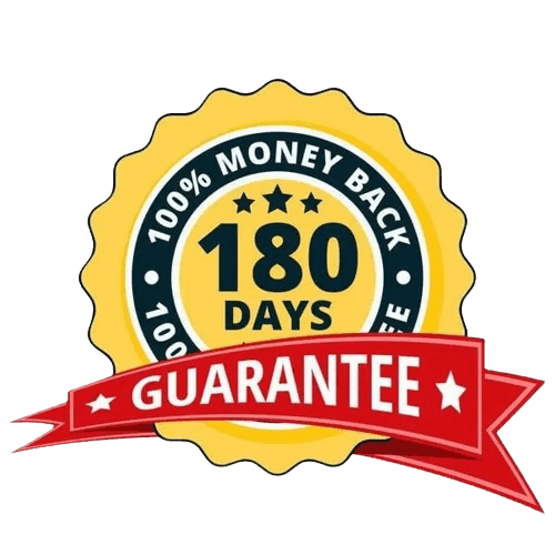 180 day money back gaurantee